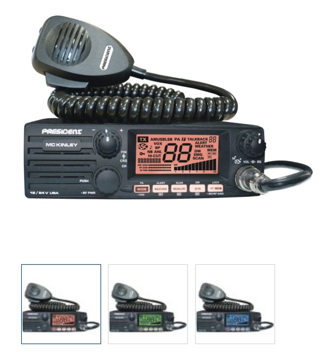 President McKinley cb radio with ssb