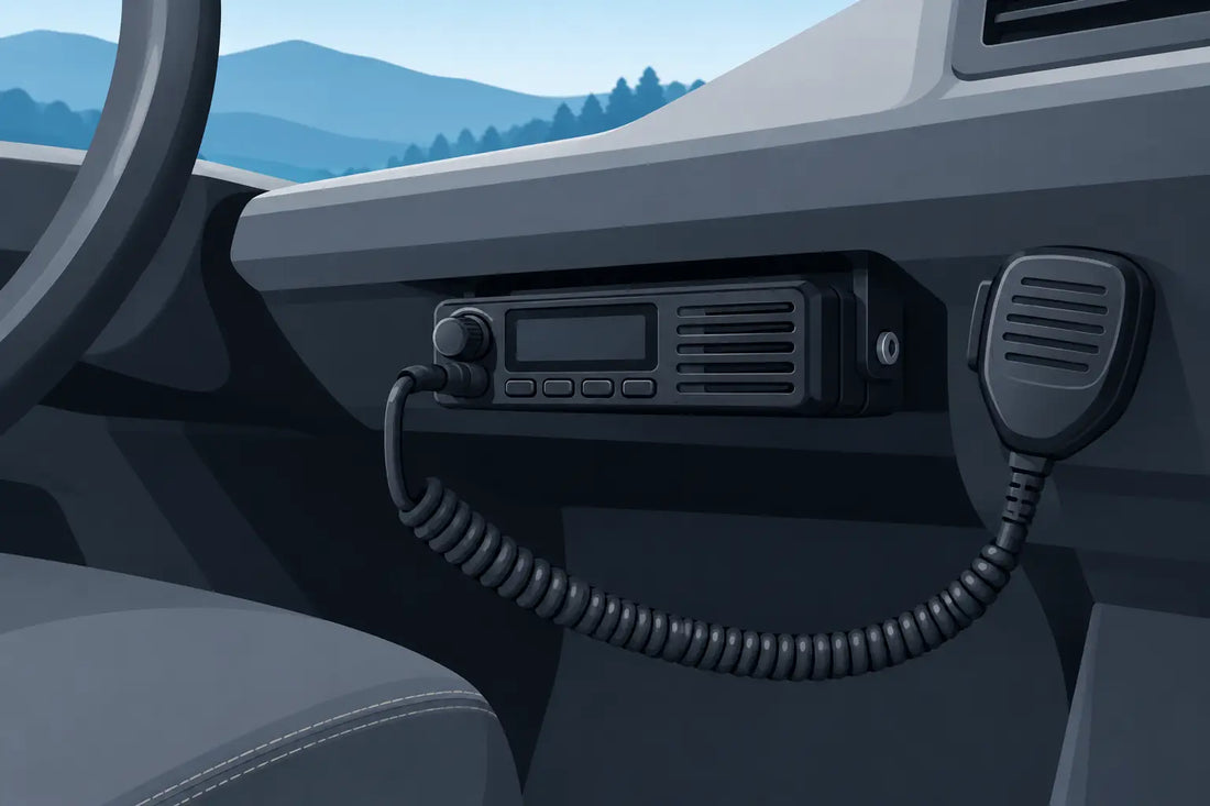 President Adams Compact Radio for Tight Cab Installs