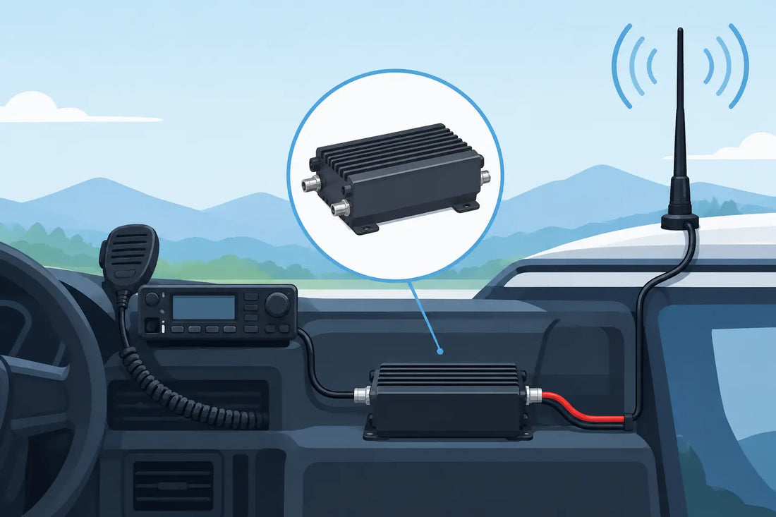 How Radio Amplifiers Fit a Mobile Radio Setup