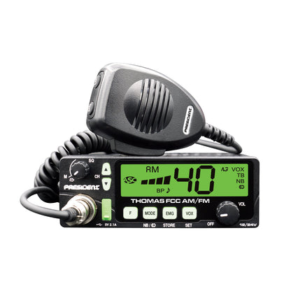 President Thomas FCC AM FM CB Radio - the First FM mode CB Radio