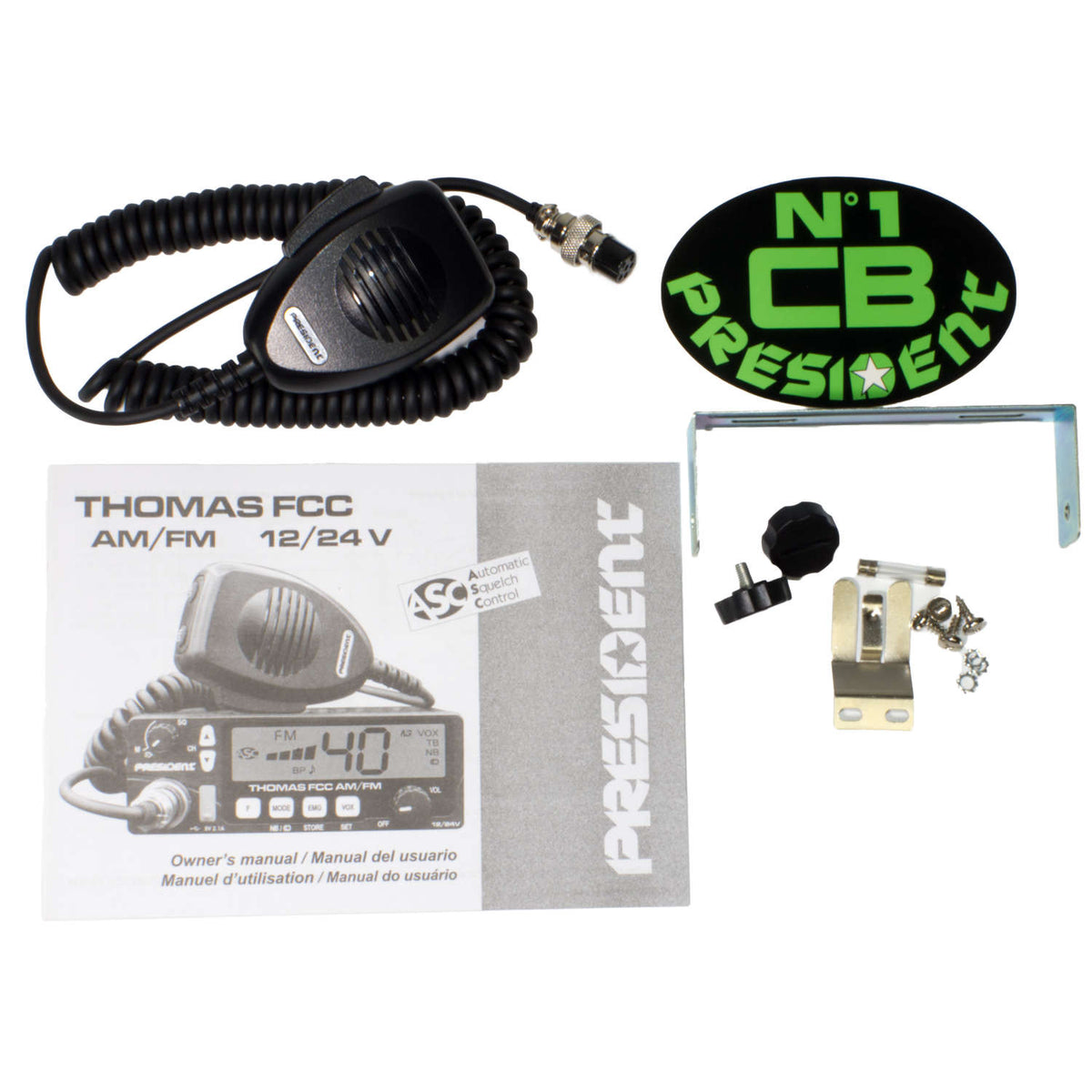 President Thomas FCC AM FM CB Radio - the First FM mode CB Radio