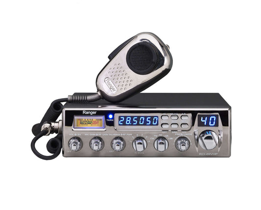 Ranger RCI-69VHP 10 Meter Radio w Single SideBand and Chrome Faceplate